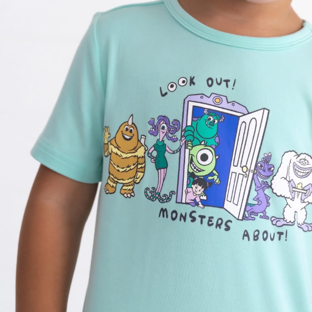 Little Sleepies Monsters Inc Graphic Tee NIB